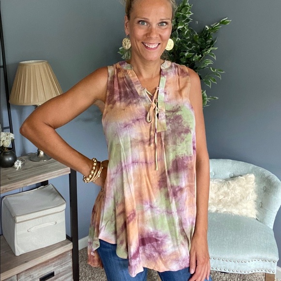 Tie dye tunic top - Picture 3 of 5